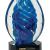 Art Glass - Blue Oval Swirl
6"