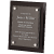 PLAQUE BLACK PIANO FINISH FLOATING ACRYLIC - VERTICAL