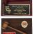 ROSEWOOD PIANO FINISH AND CH 9 X 12 GAVEL PLAQUE